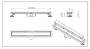 Balneo Duplex Standard kétoldalas lineáris lefolyó 110 cm csempézhető, króm Duplex110 – BAL-Duplex110