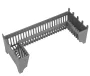 Balneo Duplex NEXT Inox kétoldalas lineáris lefolyó 140 cm csempézhető, króm Duplex140NWB – BAL-Duplex140NWB