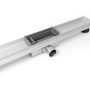 Balneo Duplex NEXT Inox kétoldalas lineáris lefolyó 70 cm csempézhető, króm Duplex70N