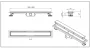 Balneo Duplex Standard kétoldalas lineáris lefolyó 70 cm csempézhető, króm Duplex70 – BAL-Duplex70