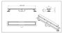Balneo Duplex Standard kétoldalas lineáris lefolyó 90 cm csempézhető, króm Duplex90