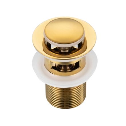 Balneo Brass Klik Klak B leeresztő túlfolyós mosdókagylóhoz, arany E0101030101-2