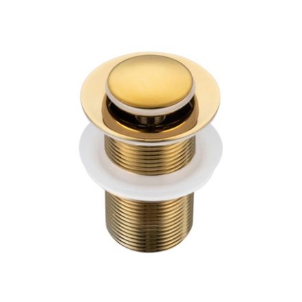 Balneo Brass Klik Klak B leeresztő túlfolyó nélküli mosdókagylóhoz, arany E0101030102-2 