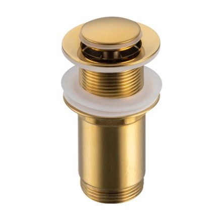Balneo Brass Klik Klak E leeresztő túlfolyó nélküli mosdókagylóhoz, arany E0101030102-4