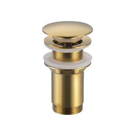 Balneo Brass Klik Klak C leeresztő túlfolyó nélküli mosdókagylóhoz, arany E0101030102-5