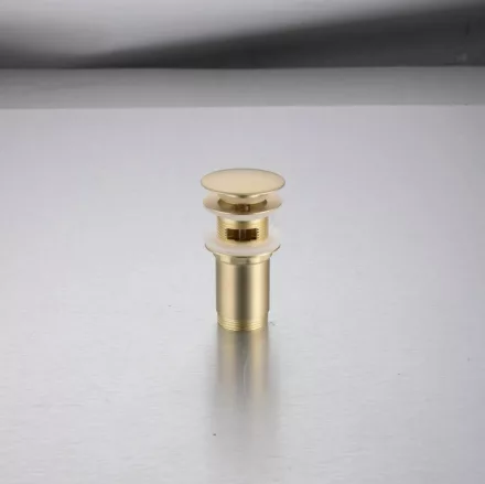 Balneo Brass C Klik Klak leeresztő túlfolyós mosdókagylóhoz, szálcsiszolt arany.
