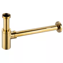 Balneo Round brass sárgaréz mosdó szifon kerek, arany E0201030110-1 – BAL-E02010301101