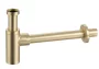Balneo Round brass kerek sárgaréz mosdó szifon, szálcsiszolt arany.