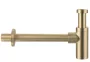 Balneo Round brass kerek sárgaréz mosdó szifon, szálcsiszolt arany.