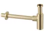 Balneo Round brass kerek sárgaréz mosdó szifon, szálcsiszolt arany.