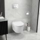 Balneo LUXA fali Rimless kerámia WC csésze Duroplast ülőkével és SoftClose zsanérokkal, fényes fehér G0101010101-1