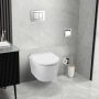 Balneo LUXA fali Rimless kerámia WC csésze Duroplast ülőkével és SoftClose zsanérokkal, fényes fehér G0101010101-1