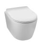 Balneo LUXA fali Rimless kerámia WC csésze Duroplast ülőkével és SoftClose zsanérokkal, fényes fehér G0101010101-1