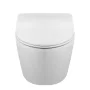 Balneo LUXA fali Rimless kerámia WC csésze fényes fehér Duroplast ülőkével SoftClose zsanérokkal