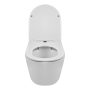 Balneo LUXA fali Rimless kerámia WC csésze Duroplast ülőkével és SoftClose zsanérokkal, fényes fehér G0101010101-1