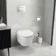 Balneo Luxa White Tornado fali Rimless kerámia WC csésze fényes fehér Duroplast SoftClose ülőkével