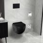 Balneo Luna lágyan záródó Duroplast WC ülőke, matt fekete G1002021001-1
