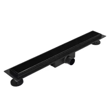 Balneo G-Drain NEXT lineáris padlólefolyó, 70 cm, matt fekete edzett üveg panellel