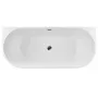 Balneo Viva falhoz illeszthető akril kád 150x75 cm krómozott Click-Clack leeresztővel, fehér J0101010102-1 – BAL-J01010101021