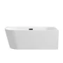 Balneo Avola szabadon álló akril kád 160x80 cm Click-Clack fekete leeresztővel, jobb oldalra/fehér J0101030402-1 – BAL-J01010304021