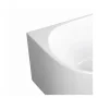 Balneo Avola szabadon álló akril kád 160x80 cm Click-Clack fekete leeresztővel, jobb oldalra/fehér J0101030402-1 – BAL-J01010304021