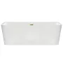 Balneo Roma szabdon álló akril kád 170x80 cm Click-Clack arany színű leeresztővel, fehér J0101040101-1 – BAL-J01010401011