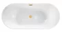 Balneo Parma szabadon álló akril kád 170x72 cm arany Click-Clack színű leeresztővel, fehér J0101040301-1 – BAL-J01010403011