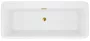 Balneo Roma szabadon álló akril kád 170x80 cm tükör arany Click-Clack leeresztővel, fehér J0101050101-1 – BAL-J01010501011