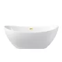 Balneo PARMA szabdon álló akril kád 170x72 cm Click-Clack tükör arany leeresztővel, fehér J0101050301-1 – BAL-J01010503011