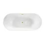 Balneo PARMA szabdon álló akril kád 170x72 cm Click-Clack tükör arany leeresztővel, fehér J0101050301-1 – BAL-J01010503011