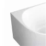Balneo Avola szabadon álló akril kád 160x80 cm Click-Clack tükör arany leeresztővel, jobb oldalra/fehér J0101050402-1 – BAL-J01010504021