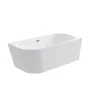 Balneo Avola szabadon álló akril kád 150x75 cm Click-Clack tükör arany színű leeresztővel, jobb oldalra/fehér J0101050402-3 – BAL-J01010504023