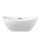 Balneo PARMA szabadon álló akril kád 170x72 cm Click-Clack réz leeresztővel, fehér J0101060301-1
