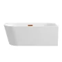 Balneo Avola szabadon álló akril kád 150x75 cm Click-Clack réz leeresztővel, jobb oldalra/fehér J0101060402-3 – BAL-J01010604023