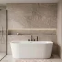 Balneo Viva Plus falhoz illeszthető akril kád 150x75 cm fehér leeresztővel és szifonnal, fehér kivitelben.
