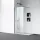 Balneo Beira Walk-in zuhanyfal 50x200 cm átlátszó üveggel és vágható merevítővel, matt fekete profilszín.