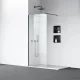 Balneo Beira Walkin zuhanyfal átlátszó üveggel 80x200 cm matt fekete profillal és merevítővel