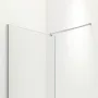 Balneo Beira Walk-in zuhanyfal 50x200 cm átlátszó üveggel és vágható merevítővel, króm profilszín.