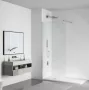 Balneo Beira Walkin zuhanyfal átlátszó üveggel 70x200 cm króm profillal és merevítővel