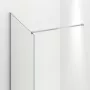 Balneo Beira Walkin zuhanyfal átlátszó üveg 90x200 cm merevítővel, króm profilszín.