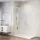 Balneo Beira Walk-in zuhanyfal 50x200 cm átlátszó üveggel és vágható merevítővel, arany profilszín.