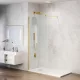 Balneo Beira Walkin zuhanyfal átlátszó üveg 70x200 cm merevítővel, arany profilszín.