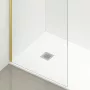 Balneo Beira Walkin zuhanyfal átlátszó üveg 70x200 cm merevítővel, arany profilszín.