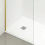 Balneo Beira Walkin zuhanyfal átlátszó üveggel 90x200 cm arany profillal és merevítővel