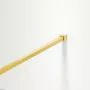 Balneo Beira Walkin zuhanyfal átlátszó üveggel 90x200 cm arany profillal és merevítővel