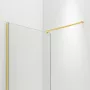 Balneo Beira Walkin zuhanyfal átlátszó üveggel 120x200 cm arany profillal és merevítővel