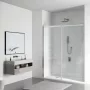 Balneo Porta zuhanyajtó átlátszó üveggel 100x195 cm, króm profilszín.