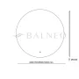 Balneo ROCO kerek LED tükör állítható fényerővel 100 cm páratlanító funkcióval L0101010403-10 – BAL-L010101040310