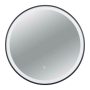 Balneo VENUS kerek LED tükör állítható fényerővel 60 cm páratlanító funkcióval, fekete kerettel L0101010403-1
