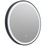 Balneo VENUS kerek LED tükör állítható fényerővel 60 cm páratlanító funkcióval, fekete kerettel L0101010403-1